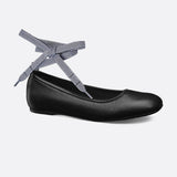 D-Journey Lace-Up Ballet Flat