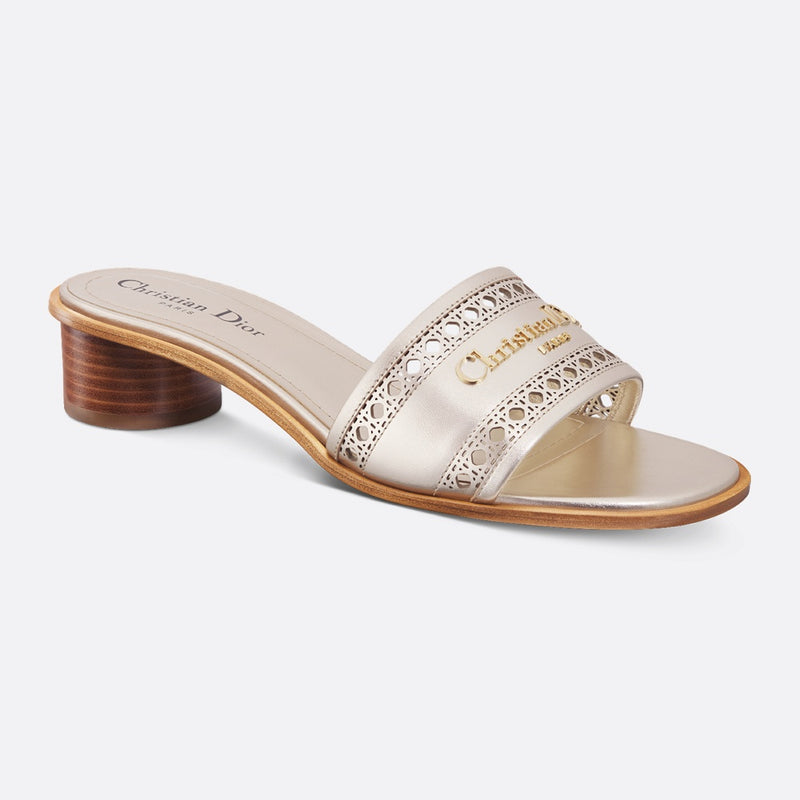 Dior Or D-Lane Heeled Slide