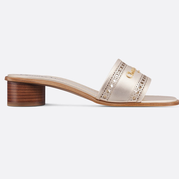 Dior Or D-Lane Heeled Slide