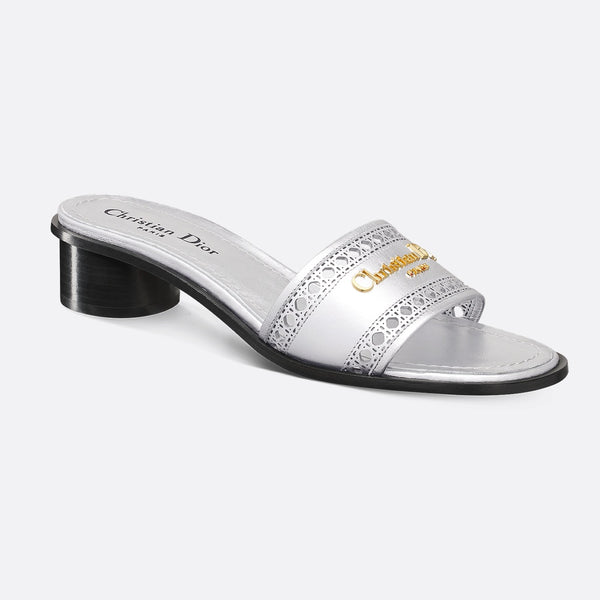 Dior Or D-Lane Heeled Slide