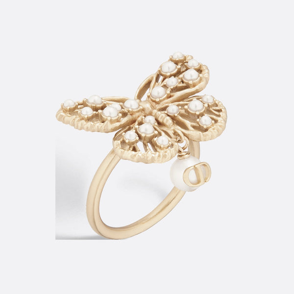 Toile de Jouy Papillon Ring