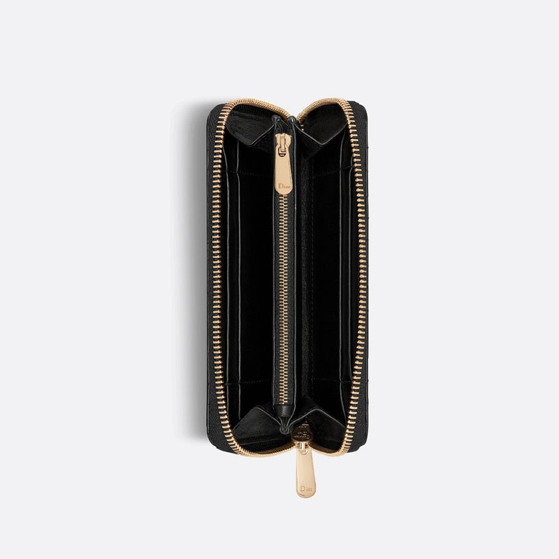 Medium Lady Dior Zipped Wallet