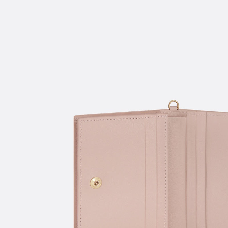 Mini Lady Dior Gardenia Wallet