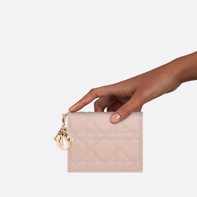 Mini Lady Dior Gardenia Wallet