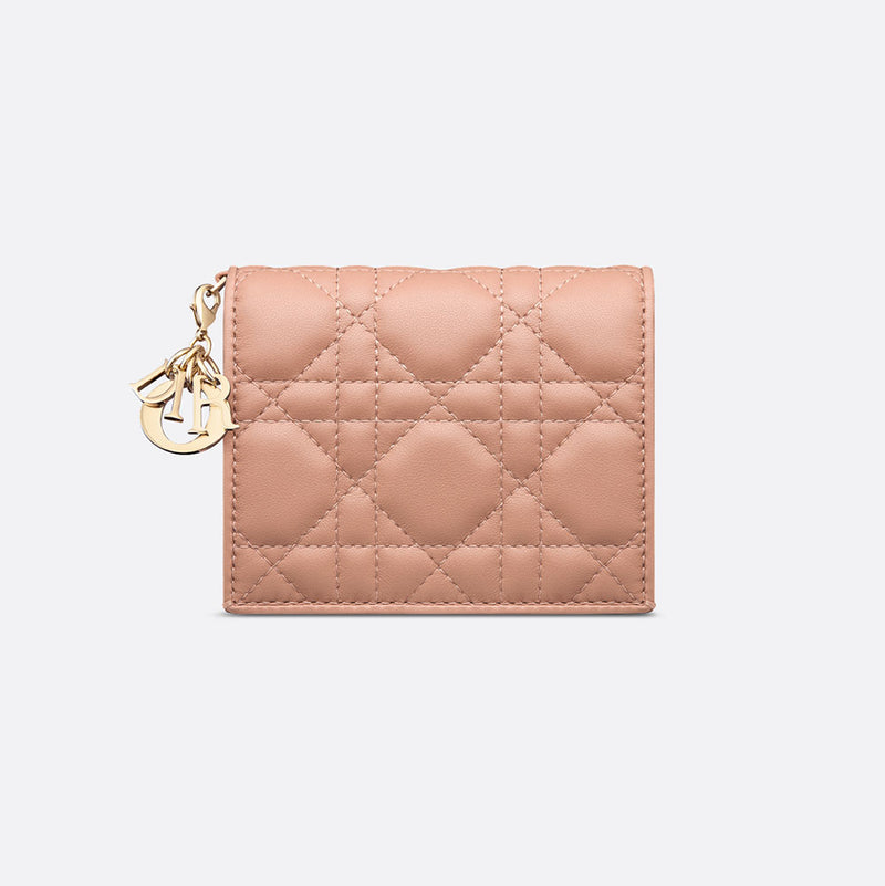 Mini Lady Dior Gardenia Wallet