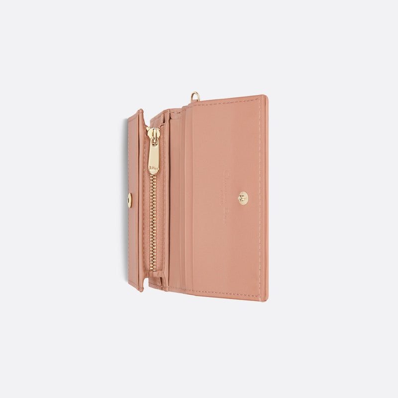 Mini Lady Dior Gardenia Wallet