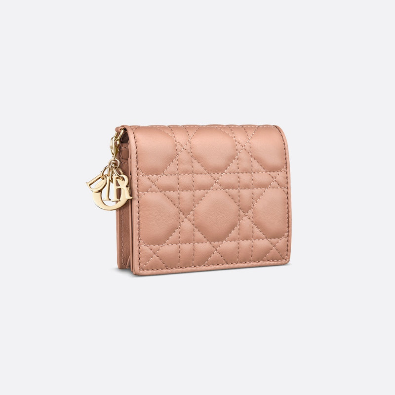 Mini Lady Dior Gardenia Wallet