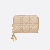 Small Lady Dior Voyageur Coin Purse
