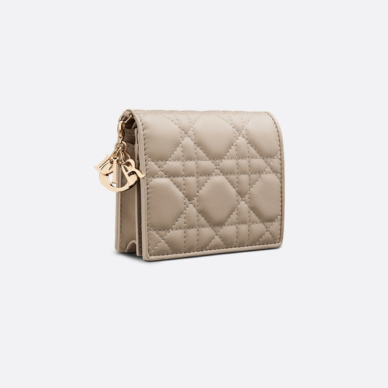 Mini Lady Dior Gardenia Wallet