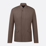 Jacket with Buttoned Collar