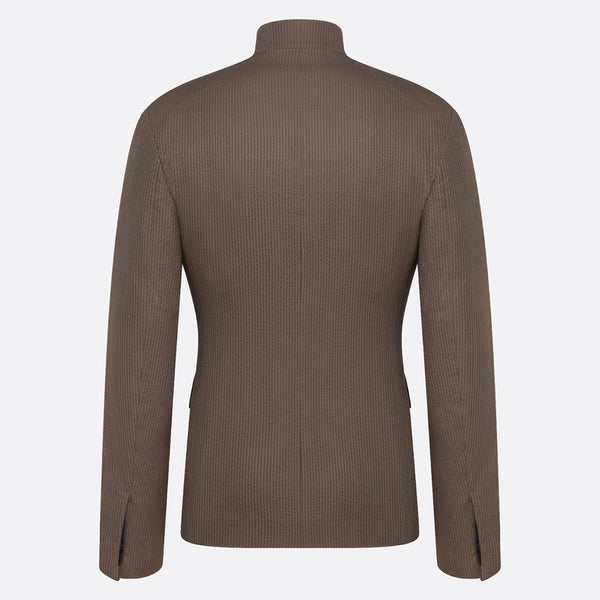 Jacket with Buttoned Collar