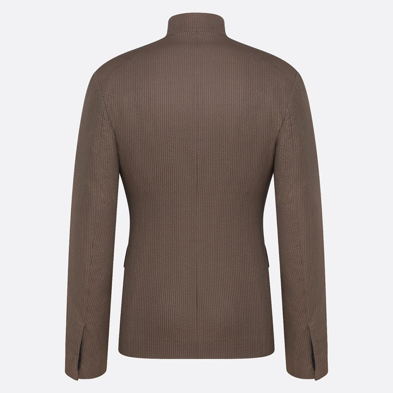 Jacket with Buttoned Collar