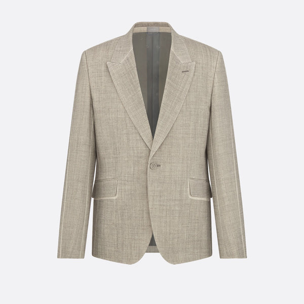 Jacket with Resist-Printed Lines