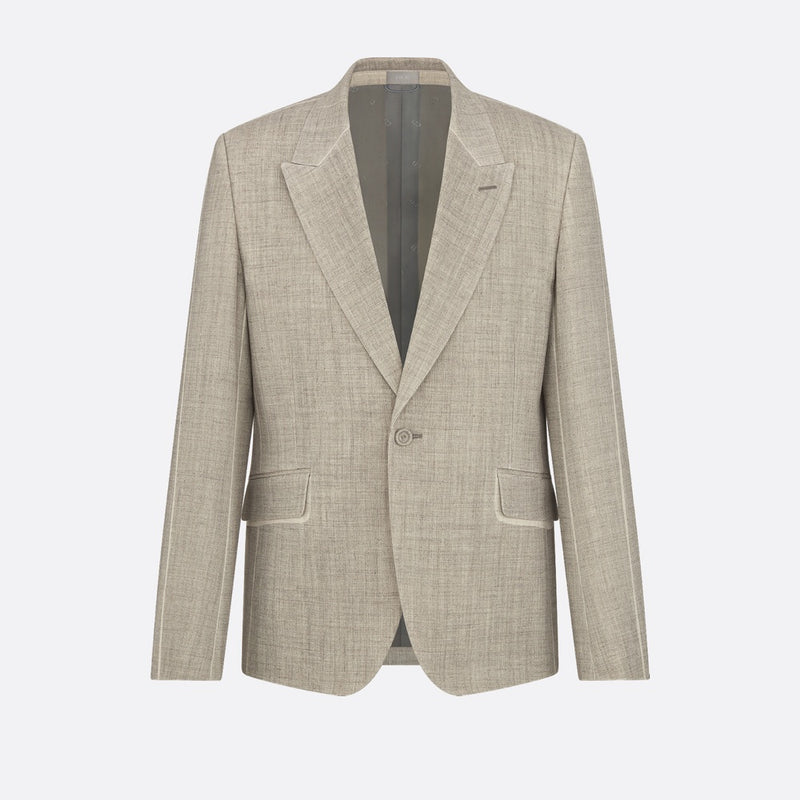 Jacket with Resist-Printed Lines