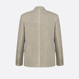 Jacket with Resist-Printed Lines