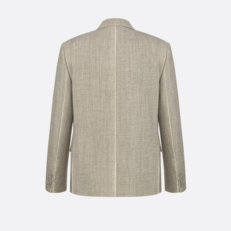 Jacket with Resist-Printed Lines