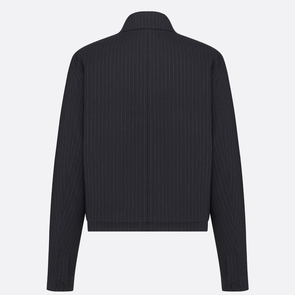 Jacket with Spread Collar