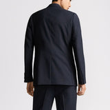 Double-Breasted Jacket with Buttoned Strap
