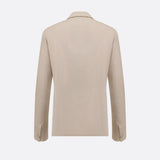Oblique Jacket with Buttoned Strap and CD Icon Embroidery