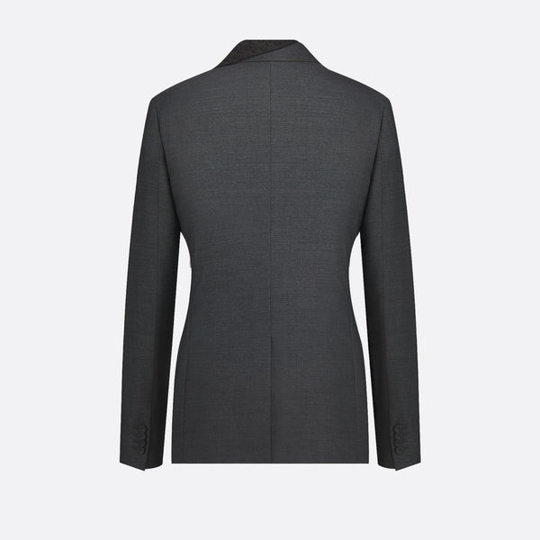 Jacket with Asymmetric Shawl Collar