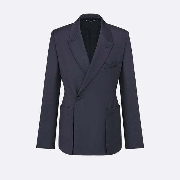 Bar Jacket with Oblique Closure