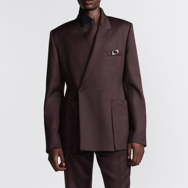 Bar Jacket with Oblique Closure