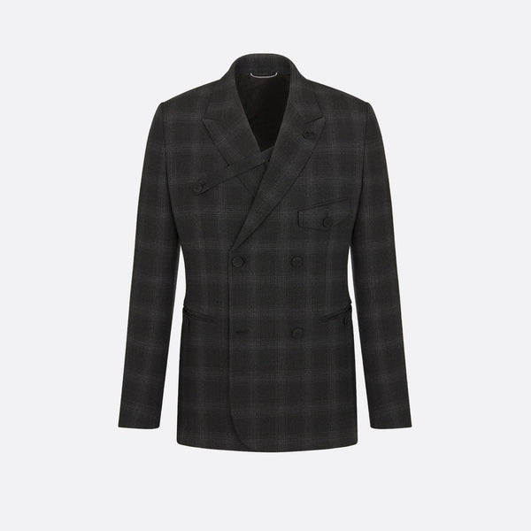 Double-Breasted Jacket with Buttoned Strap