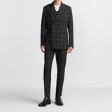 Double-Breasted Jacket with Buttoned Strap