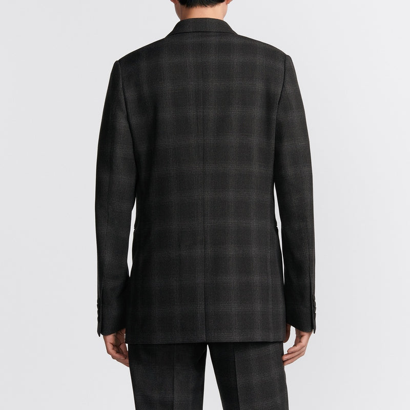 Double-Breasted Jacket with Buttoned Strap