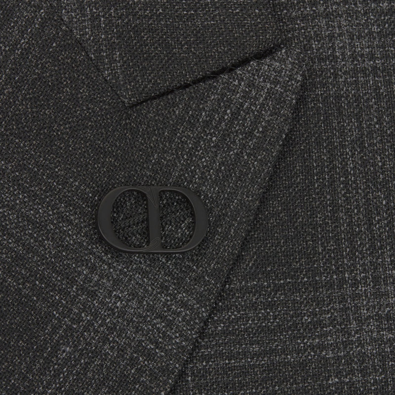 Double-Breasted Jacket with Buttoned Strap