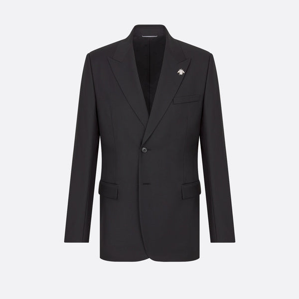 Jacket with Bee Brooch