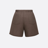 Bermuda Shorts with Elastic Waist