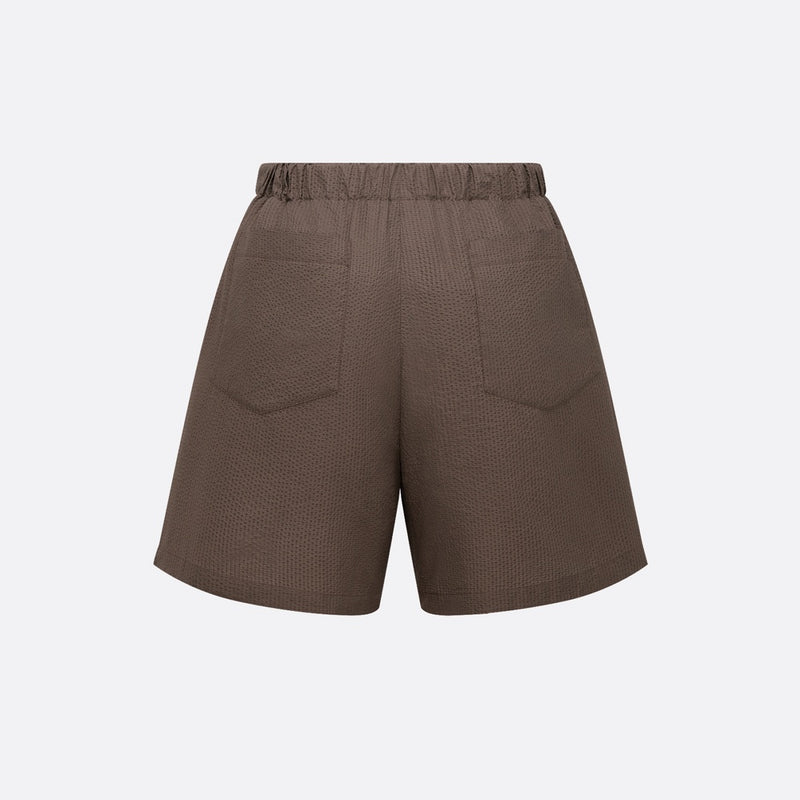 Bermuda Shorts with Elastic Waist