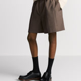 Bermuda Shorts with Elastic Waist