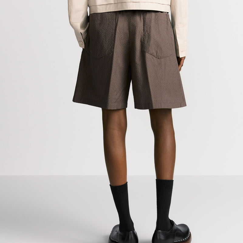 Bermuda Shorts with Elastic Waist