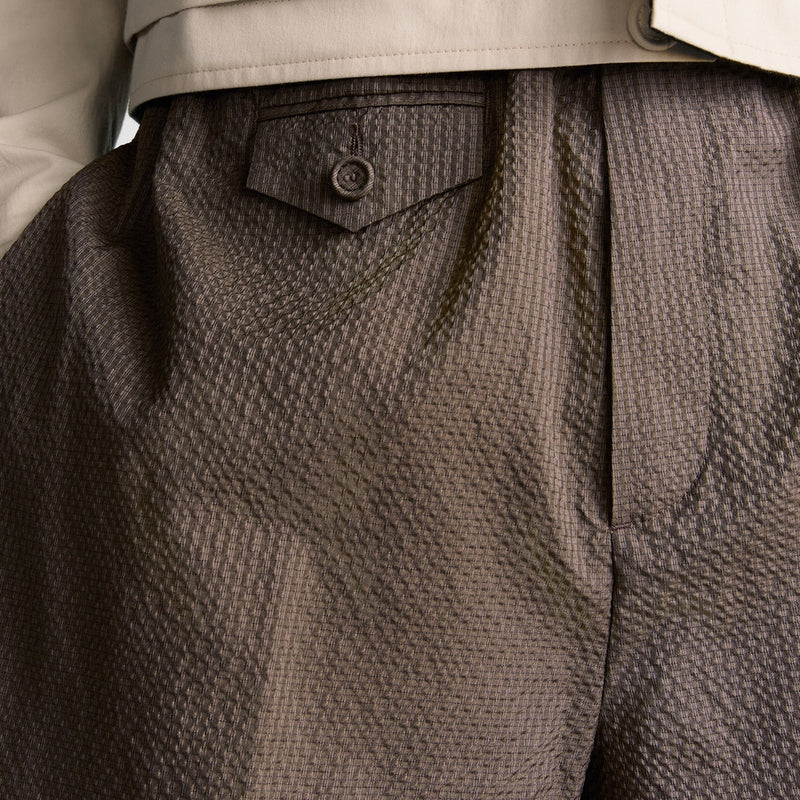 Bermuda Shorts with Elastic Waist