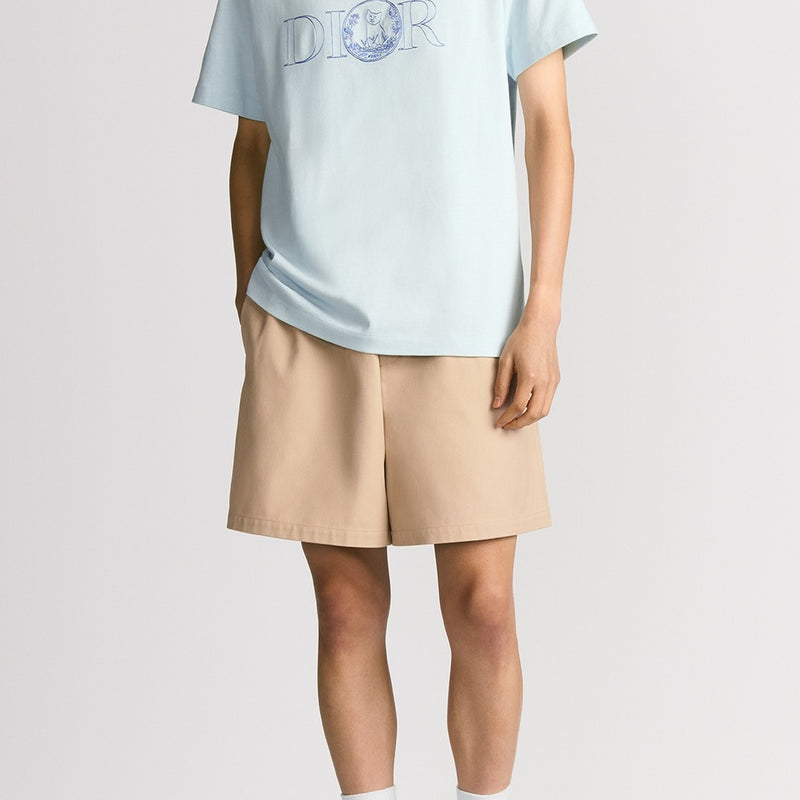 Bermuda Shorts with Elastic Waist