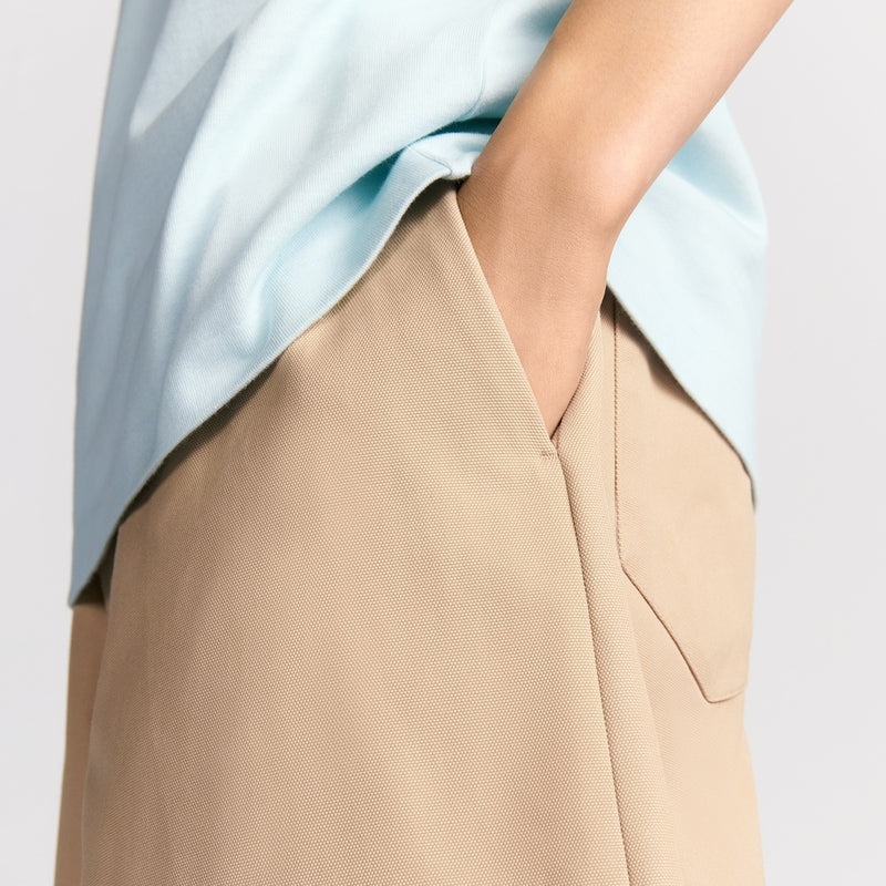 Bermuda Shorts with Elastic Waist