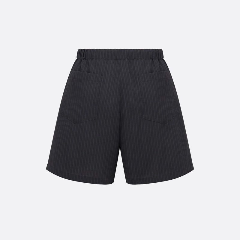 Bermuda Shorts with Elastic Waist