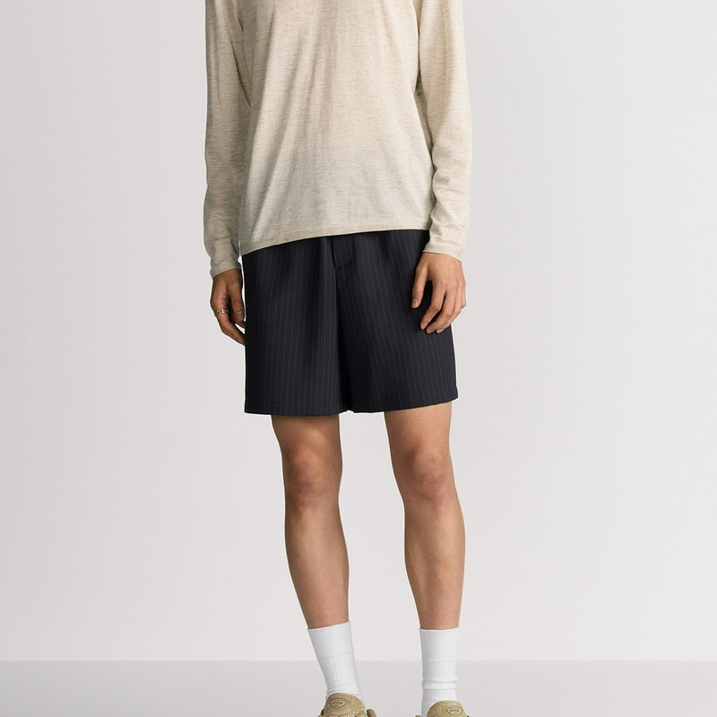 Bermuda Shorts with Elastic Waist