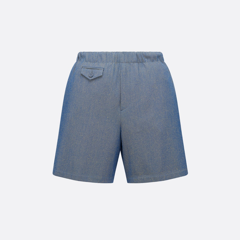 Bermuda Shorts with Elastic Waist