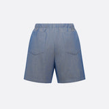 Bermuda Shorts with Elastic Waist