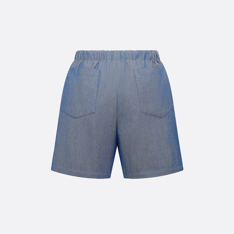 Bermuda Shorts with Elastic Waist