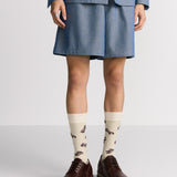 Bermuda Shorts with Elastic Waist