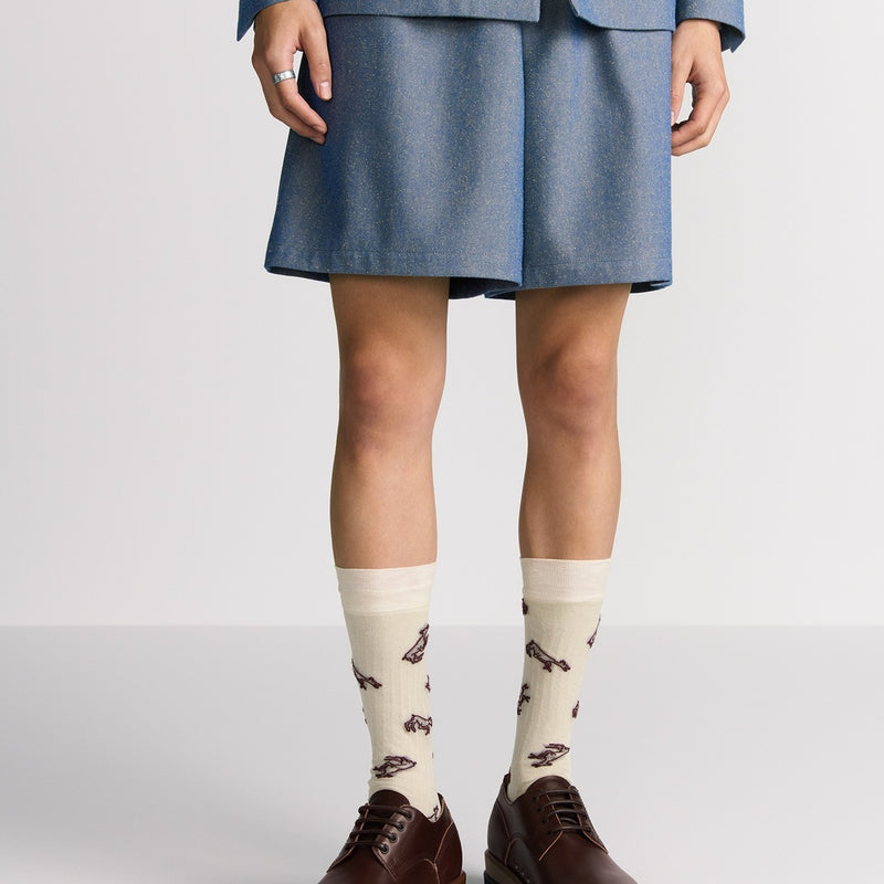 Bermuda Shorts with Elastic Waist