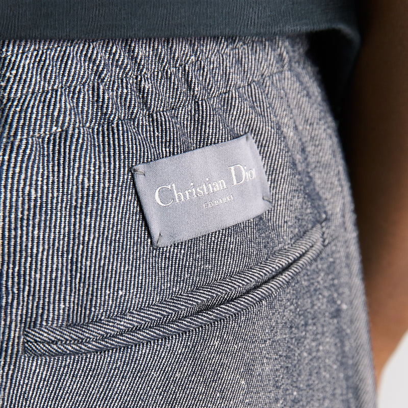 Tailored Track Pants with Christian Dior Couture Tag
