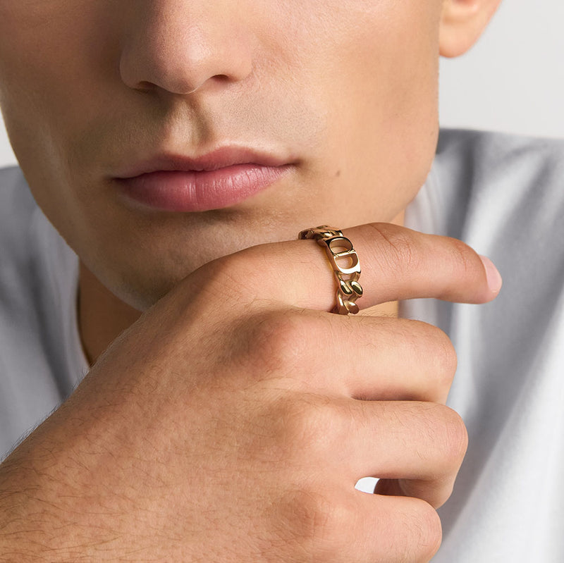 CD Icon Chain Link Ring