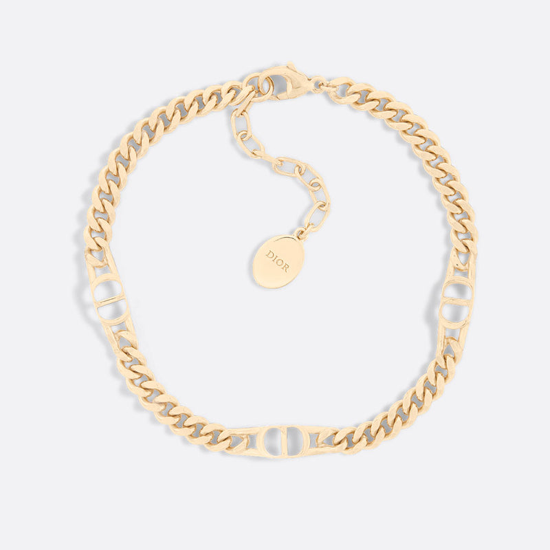 CD Icon Thin Chain Link Bracelet