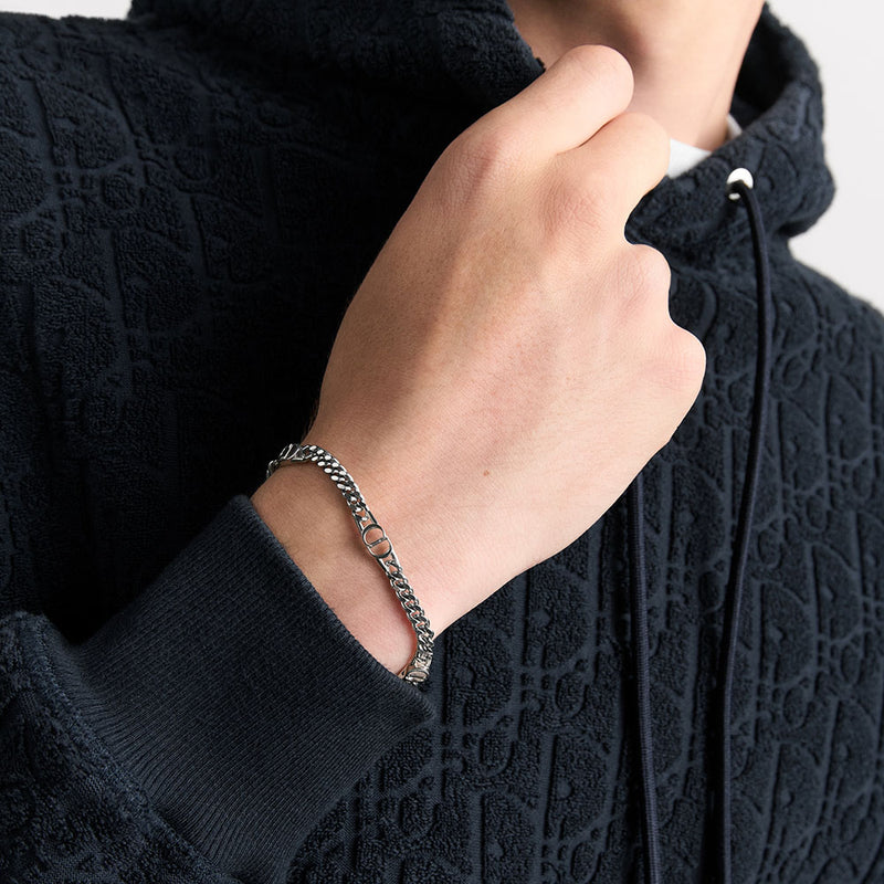 CD Icon Thin Chain Link Bracelet