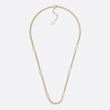 CD Icon Thin Chain Link Necklace